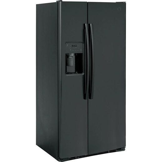 33" 23 cu.ft. Side-By-Side Refrigerator with Water & Ice