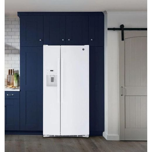 33" 23 cu.ft. Side-By-Side Refrigerator with Water & Ice