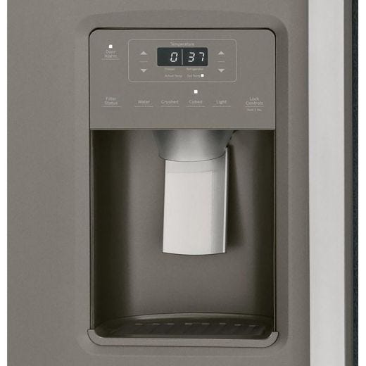 33" 23 cu.ft. Side-By-Side Refrigerator with Water & Ice