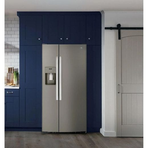 33" 23 cu.ft. Side-By-Side Refrigerator with Water & Ice