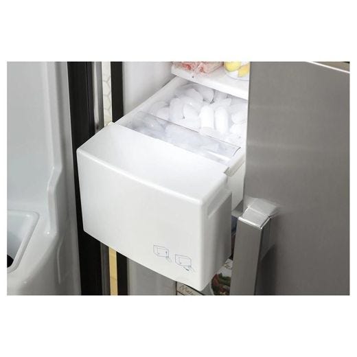 33" 23 cu.ft. Side-By-Side Refrigerator with Water & Ice