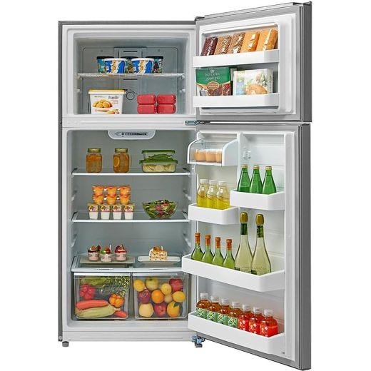 30" 18 Cu. ft. Top-Freezer Refrigerator Stainless