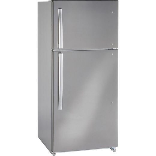 18 cu.ft. Top Freezer Refrigerator Stainless Steel