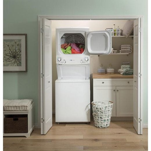 Stacked Washer/Dryer Electric Laundry Center 27"