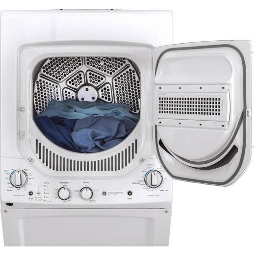 Stacked Washer/Dryer Gas Laundry Center 24"