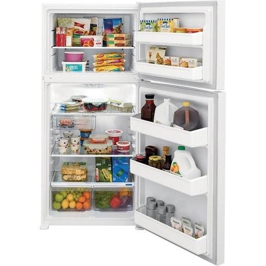 30" 18.3 cu.ft. Freestanding Top Freezer Refrigerator