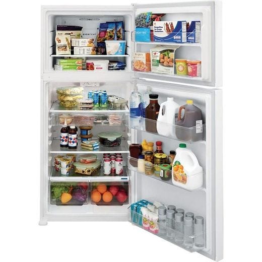30" 20 cu.ft. Freestanding Top Freezer Refrigerator