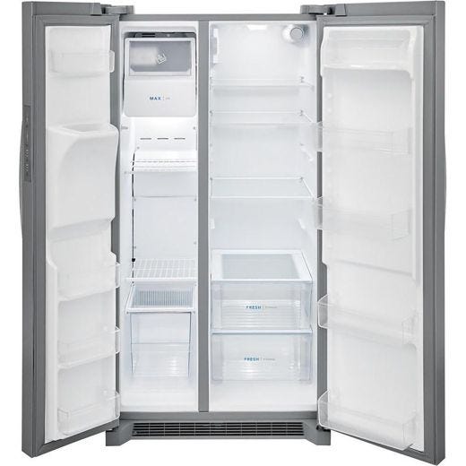 36" 25.6 cu.ft. Side-by-Side Refrigerator w/ Ice & Water
