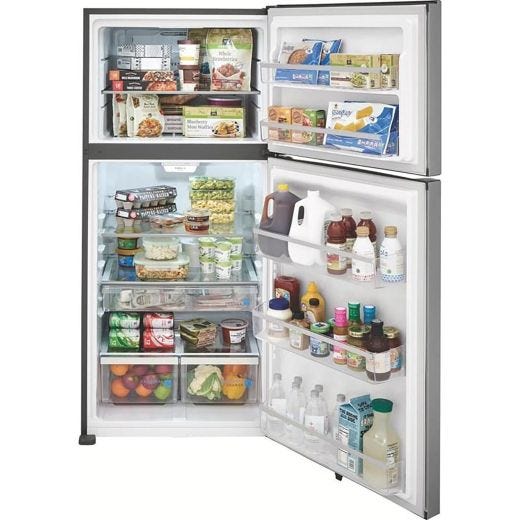 30" 20 cu.ft. Top Freezer Refrigerator with LED Lighting