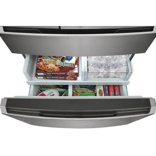 4-Door Refrigerator with Interior Water & Ice Maker