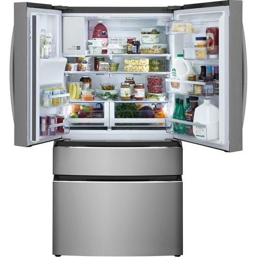 French 4-Door Refrigerator w/ External Water & Ice Dispenser