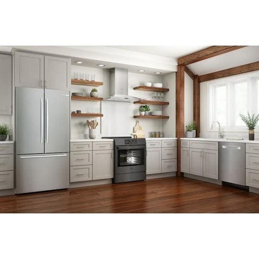 30" Induction Range with European Convection