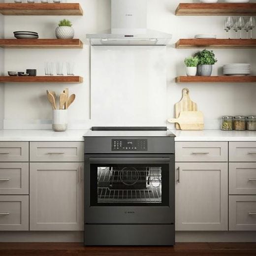 30" Induction Range with European Convection