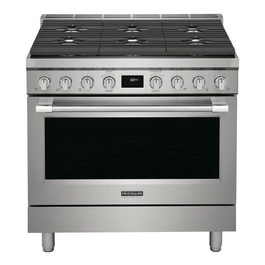 36" Dual-Fuel Freestanding Range