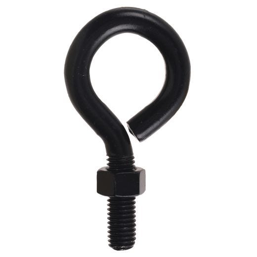 Black Eyebolt With Nut 1/2-13X4"