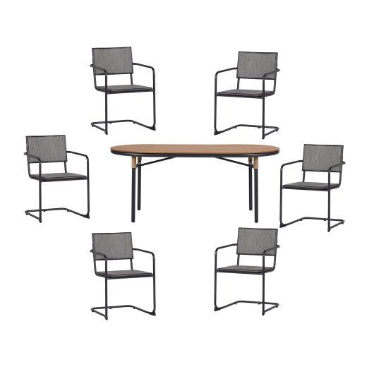 Rosemount Dining Table Wood Look Oval - 36X71