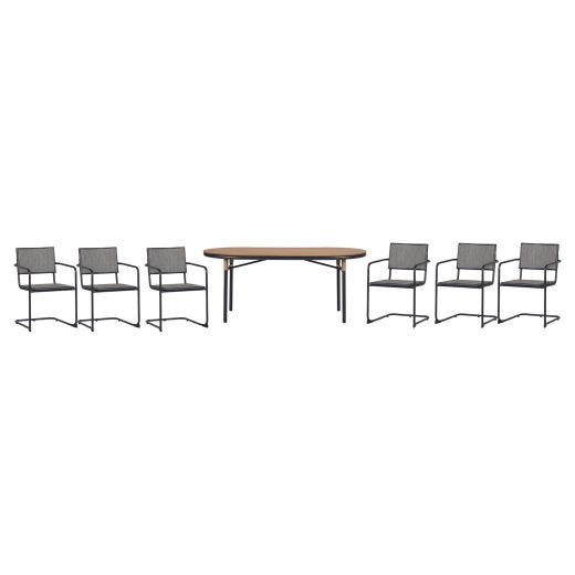 Rosemount Dining Table Wood Look Oval - 36X71