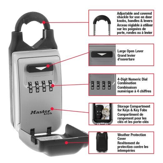 2-7/8" Wide Set Your Own Combination Universal Lock Box
