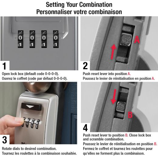 2-7/8" Wide Set Your Own Combination Universal Lock Box