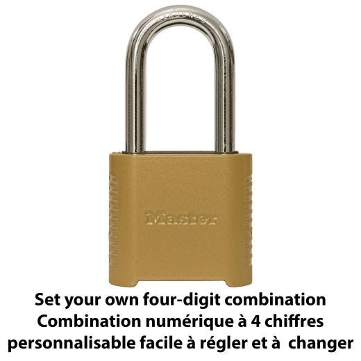 2" Wide Set Your Own Combination Padlock with 2" Shackle