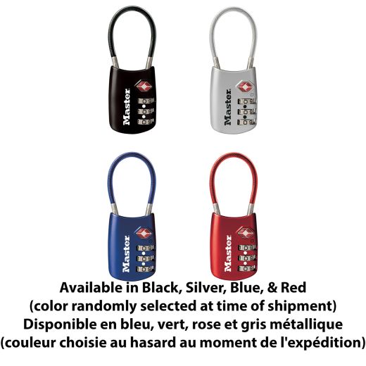 1-3/16" Set Your Own Combination Luggage Lock Assorted Color