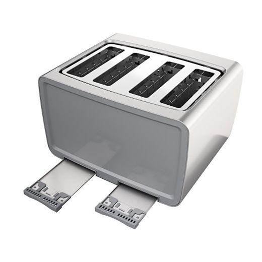 Black + Decker Toaster 4 Slice Stainless Steel