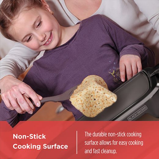 Black + Decker Electric Griddle- Black