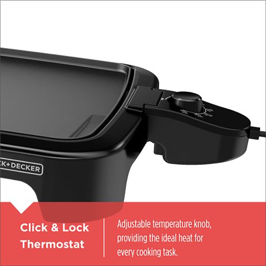 Black + Decker Electric Griddle- Black
