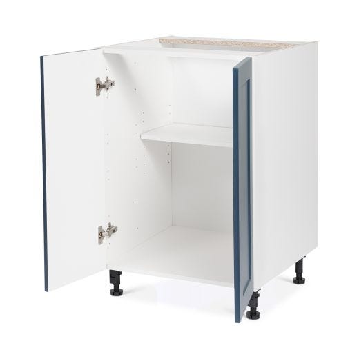 Base Cabinet 2 Door 24 Shaker Dark Blue