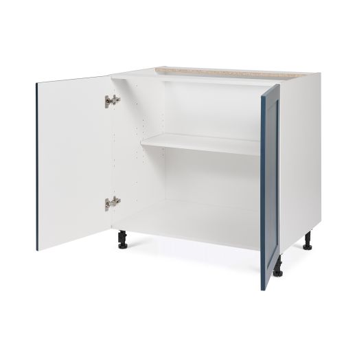 Base Cabinet 2 Door 36 Sink Base Shaker Dark Blue
