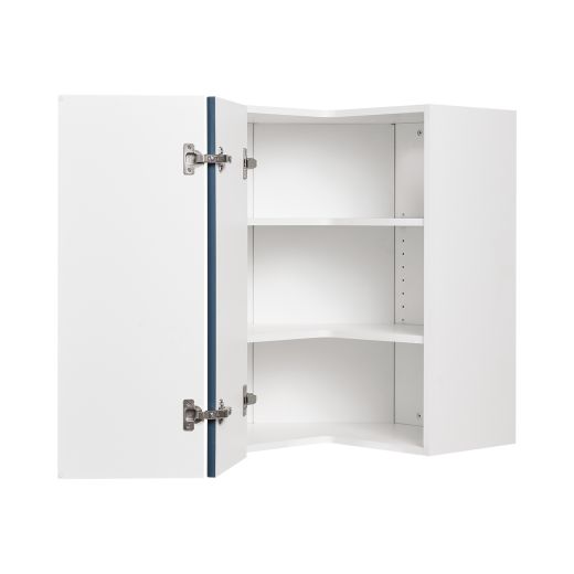Wall Corner Cabinet 24x24 Shaker Dark Blue
