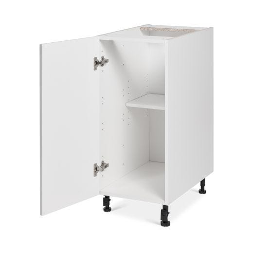 Base Cabinet 1 Door 15 Shaker Light Grey