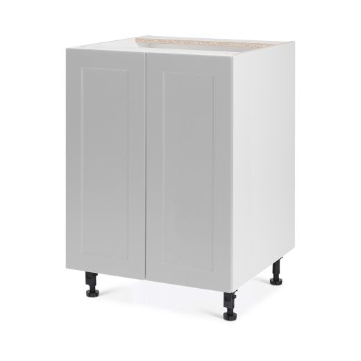 Base Cabinet 2 Door 24 Shaker Light Grey