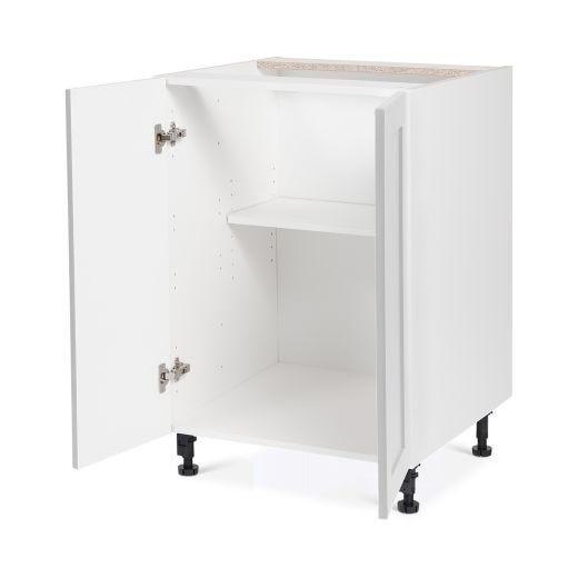 Base Cabinet 2 Door 24 Shaker Light Grey