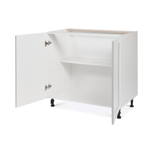 Base Cabinet 2 Door 36 Sink Base Shaker Light Grey