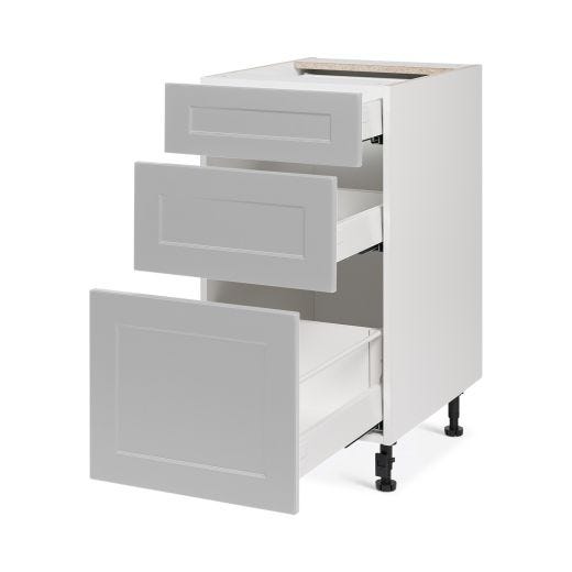 Base 3 Drawers Cabinet 18 6/9/15 Shaker Dark Light Grey