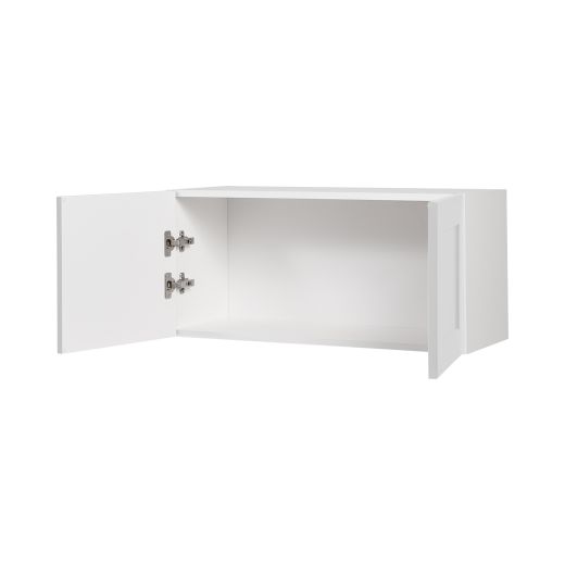 Armoire de réfrigérateur murale 30x14 Shaker gris clair