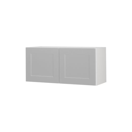 Armoire de réfrigérateur murale 30x14 Shaker gris clair