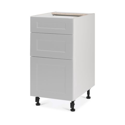 Base 3 Drawers Cabinet 15 6/9/15 Shaker Light Grey