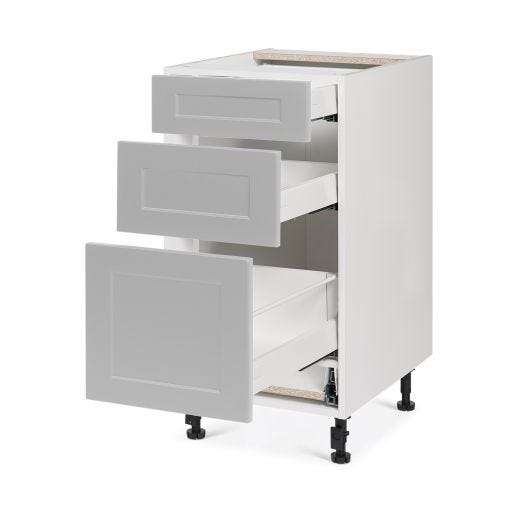 Base 3 Drawers Cabinet 15 6/9/15 Shaker Light Grey