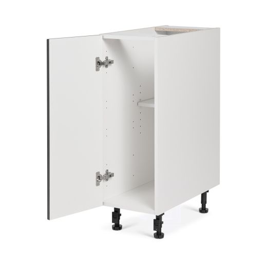 Base Cabinet 1 Door 9 Shaker Moonlight Grey