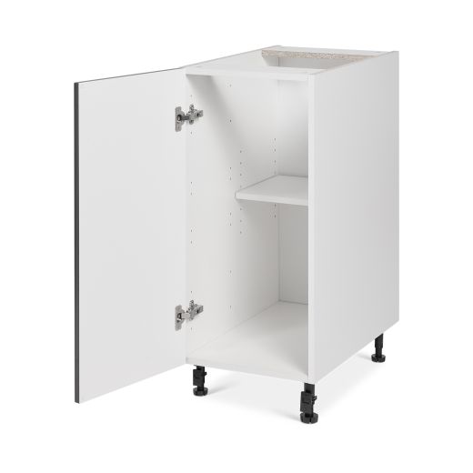 Armoire de Base 1 Porte 15 Shaker Gris Clair de Lune