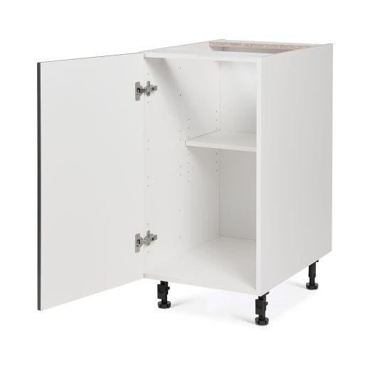 Base Cabinet 1 Door 18 Shaker Moonlight Grey