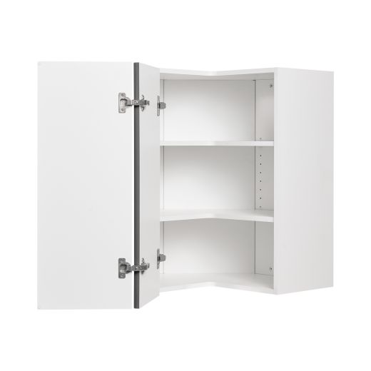 Wall Corner Cabinet 24x24 Shaker Moonlight Grey