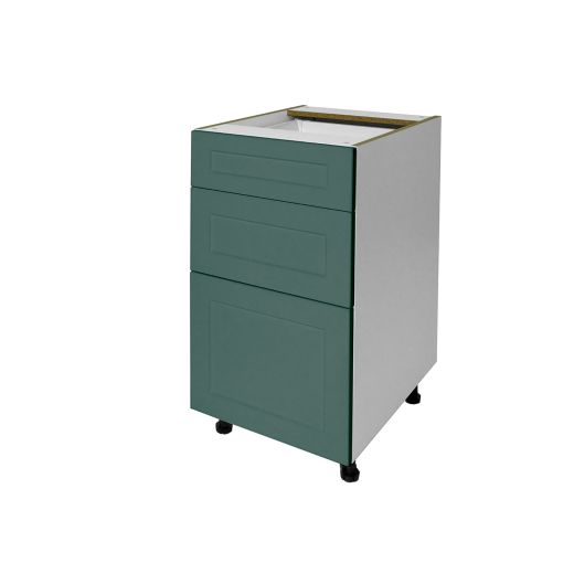 Armoire 3 Tiroirs 18 6/9/15 Shaker Vert Foncé Luminia
