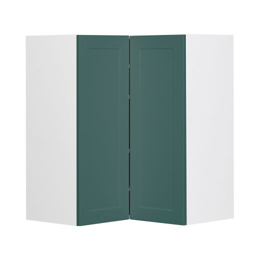 Armoire d’Angle Murale 24x24 Shaker Vert Foncé Luminia