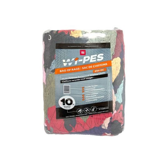 WipeCo Bag of Rags Multi-Purpose Colored – 10lbs