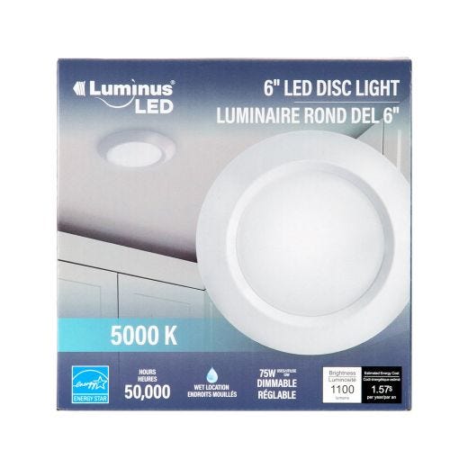 Luminus 4" 5000K LED Disc Light