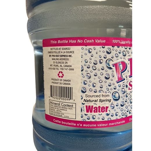 Pearl Springs 18L Water