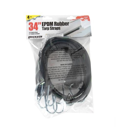 Sangles en Caoutchouc pour Bâche 34"- 4/Paquet